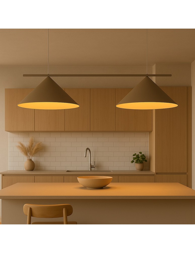 Milagro Lampa wisząca CAPITAL TAUPE 2xGX53 MLP2472