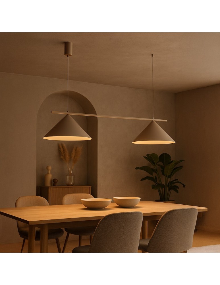 Milagro Lampa wisząca CAPITAL TAUPE 2xGX53 MLP2472