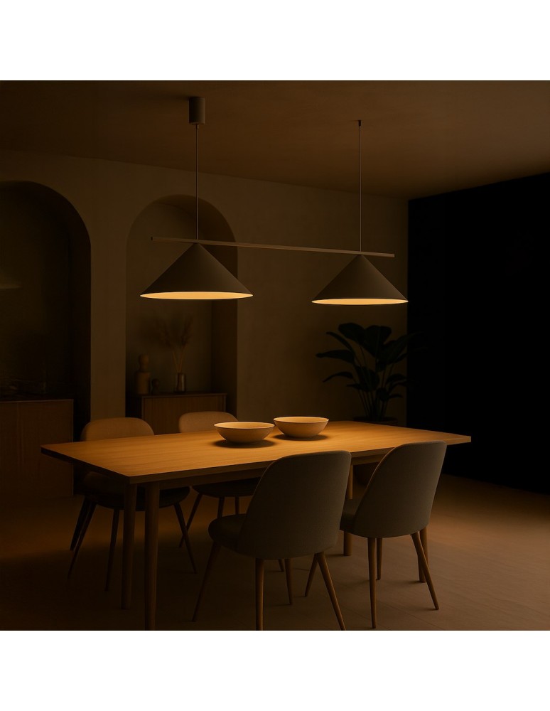 Milagro Lampa wisząca CAPITAL TAUPE 2xGX53 MLP2472