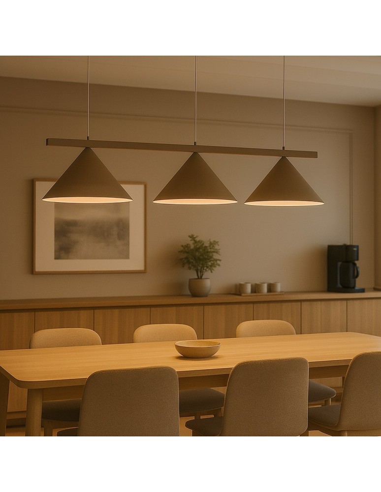 Milagro Lampa wisząca CAPITAL TAUPE 3xGX53 MLP2473