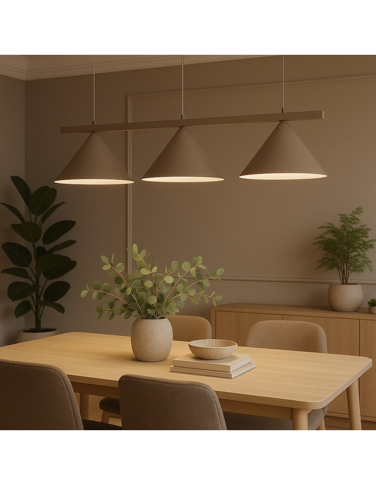 Milagro Lampa wisząca CAPITAL TAUPE 3xGX53 MLP2473