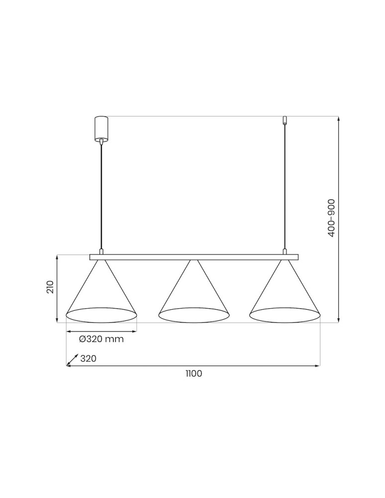 Milagro Lampa wisząca CAPITAL TAUPE 3xGX53 MLP2473