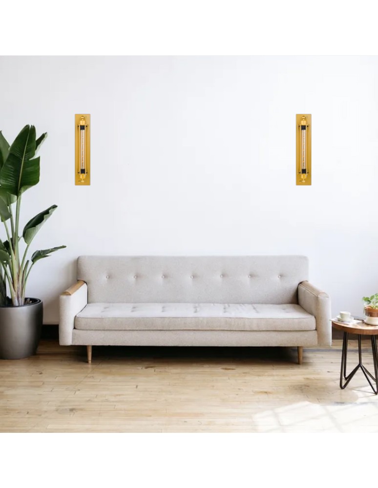 Abigali Kinkiet Retro Loft E27 złoty