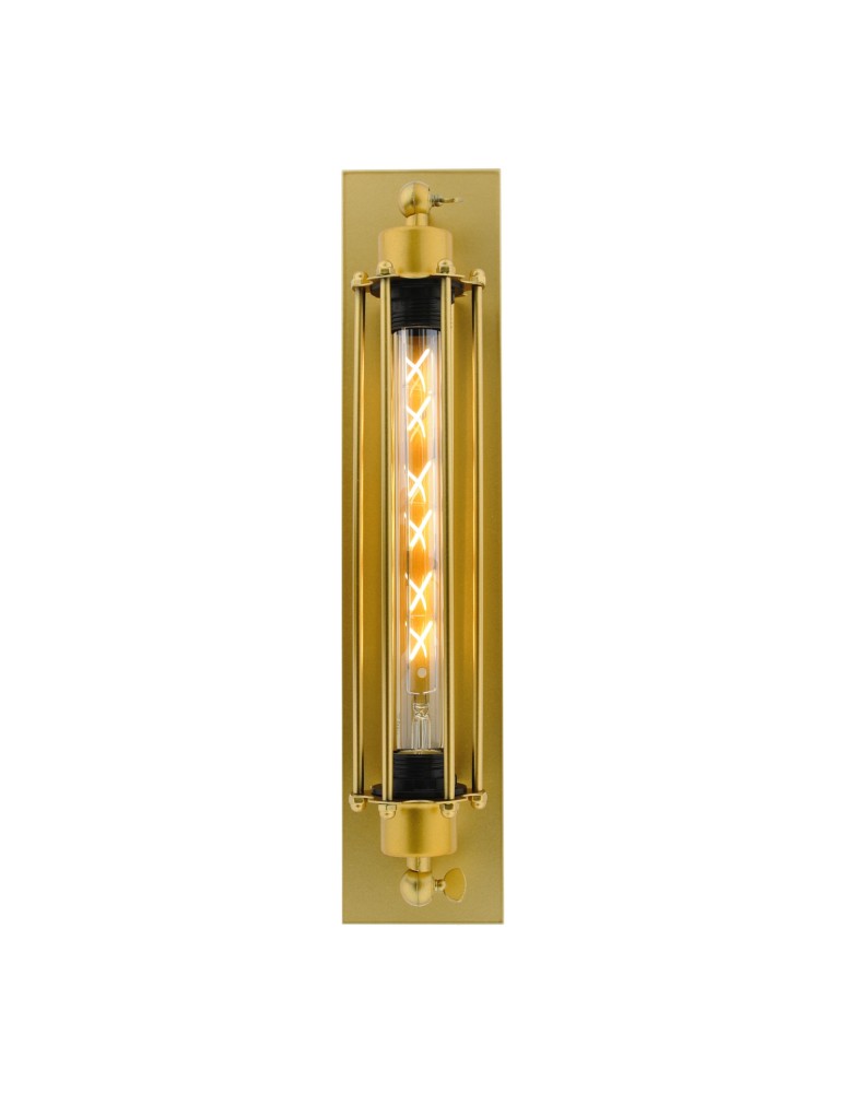 Loft wall lamps - industrial - Abigali Retro Loft wall lamp E27 gold - product kolory-swiatla.pl 8