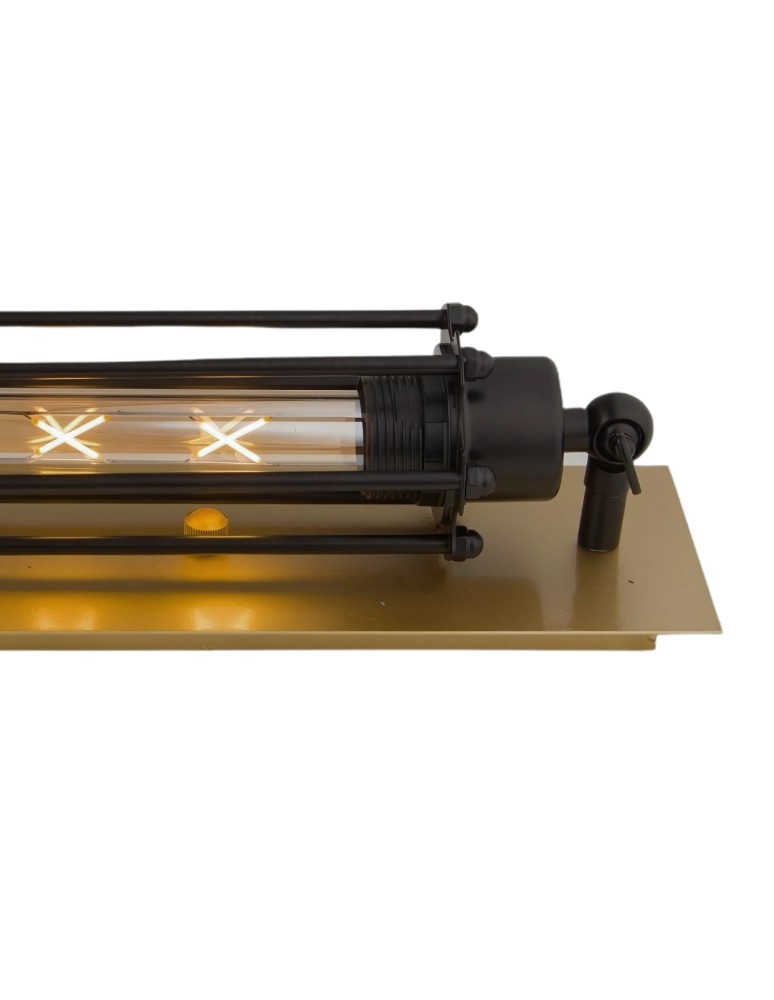 Loft wall lamps - industrial - Abigali Retro Loft wall lamp E27 gold-black - product kolory-swiatla.pl 6