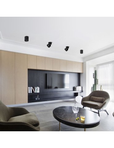 Abigali Oprawa natynkowa czarna regulowana Posh Cree COB 12W 3000K CRI90+ 20° - produkt 2