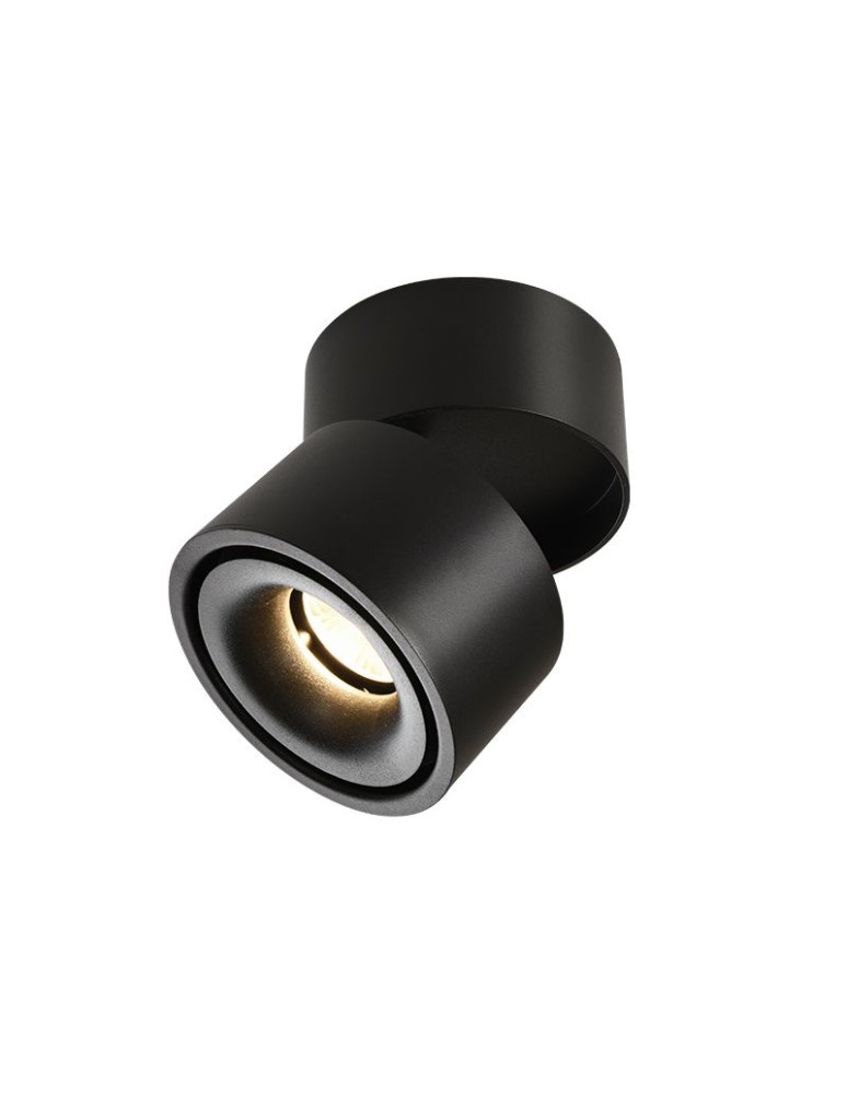 Abigali Oprawa natynkowa czarna regulowana Posh Cree COB 12W 3000K CRI90+ 20°