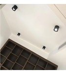 Abigali Oprawa natynkowa czarna regulowana Posh Cree COB 12W 3000K CRI90+ 20°