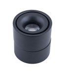 Abigali Oprawa natynkowa czarna regulowana Posh Cree COB 12W 3000K CRI90+ 20°