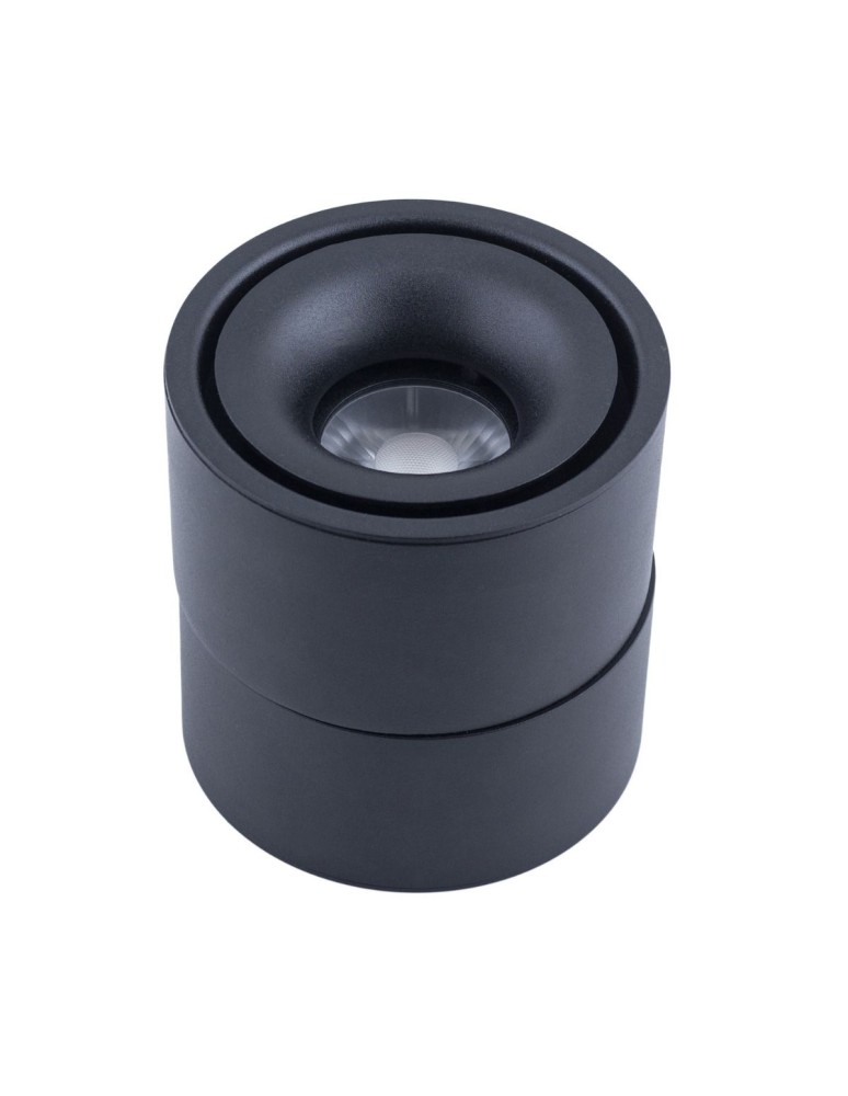 Abigali Oprawa natynkowa czarna regulowana Posh Cree COB 12W 3000K CRI90+ 20°