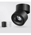 Abigali Oprawa natynkowa czarna regulowana Posh Cree COB 12W 3000K CRI90+ 20°