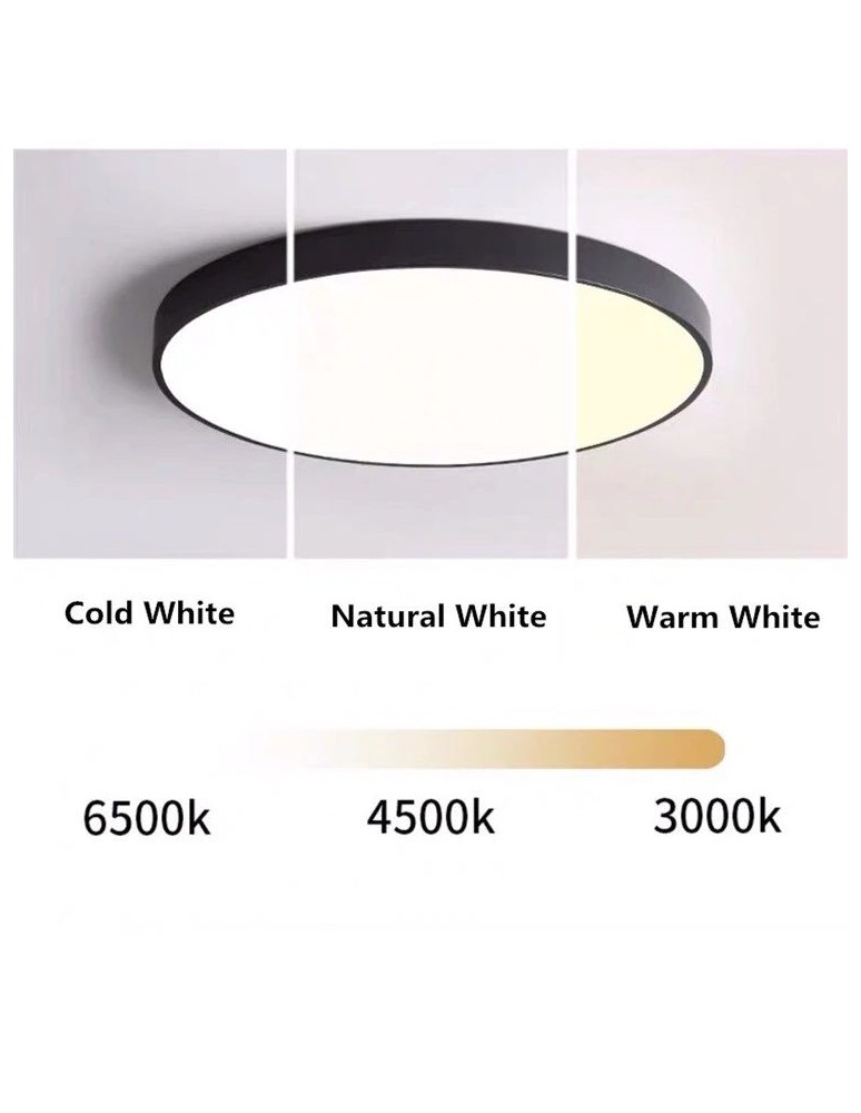 LED ceiling lamps - Abigali LED Plafon Round 300*50mm 20W 3000K - product kolory-swiatla.pl 9