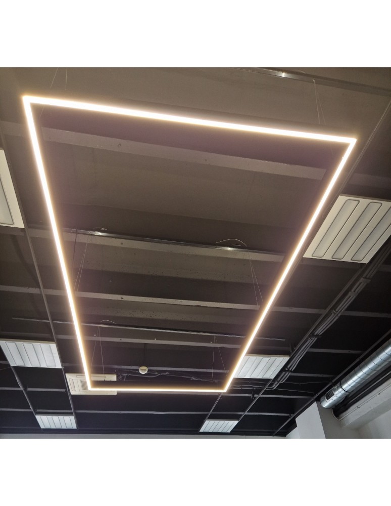 Abigali Lampa liniowa LED Rectangle System double side prostokąt CW