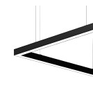 Abigali Lampa liniowa LED Square System double side kwadrat 120x120 NW