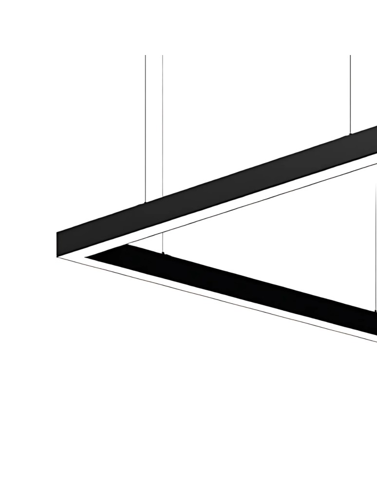 Abigali Lampa liniowa LED Square System double side kwadrat 120x120 NW