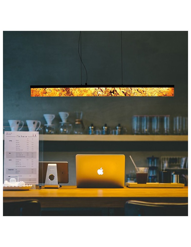 Pendant lamps over the island - Abigali Pendant lamp 6602 Marble Stone 607Y 30W 3000K 6 x 6 x 120 cm - product kolory-swiatla.pl 4