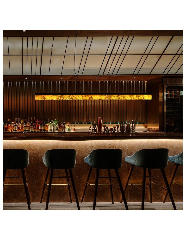 Pendant lamps over the island - Abigali Pendant lamp 6602 Marble Stone 607Y 30W 3000K 6 x 6 x 120 cm - product kolory-swiatla.pl 5