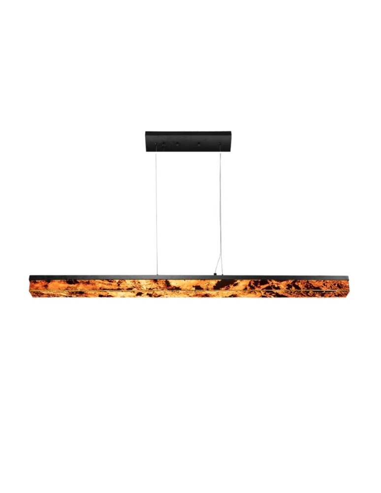 Pendant lamps over the island - Abigali Pendant lamp 6602 Marble Stone 606R 30W 3000K 6 x 6 x 120 cm - product kolory-swiatla.pl 9