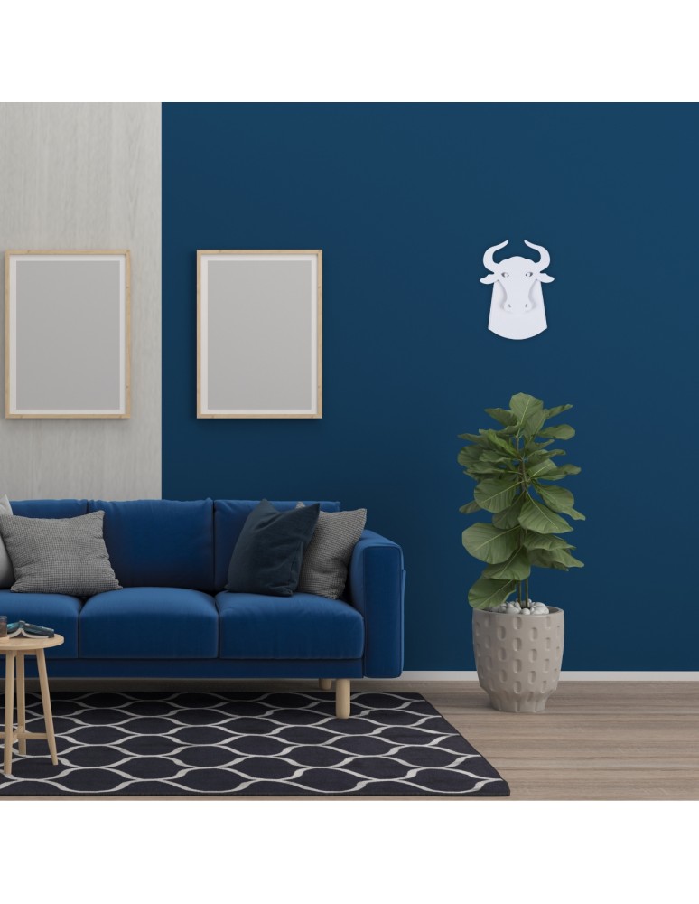 Abigali Lampa ścienna LED Byk Bull Biała