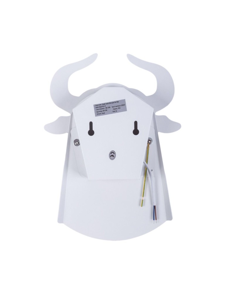 Abigali Lampa ścienna LED Byk Bull Biała