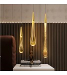 Abigali Glamour Lampa wisząca Melted Gold 3W 3000K, złoty