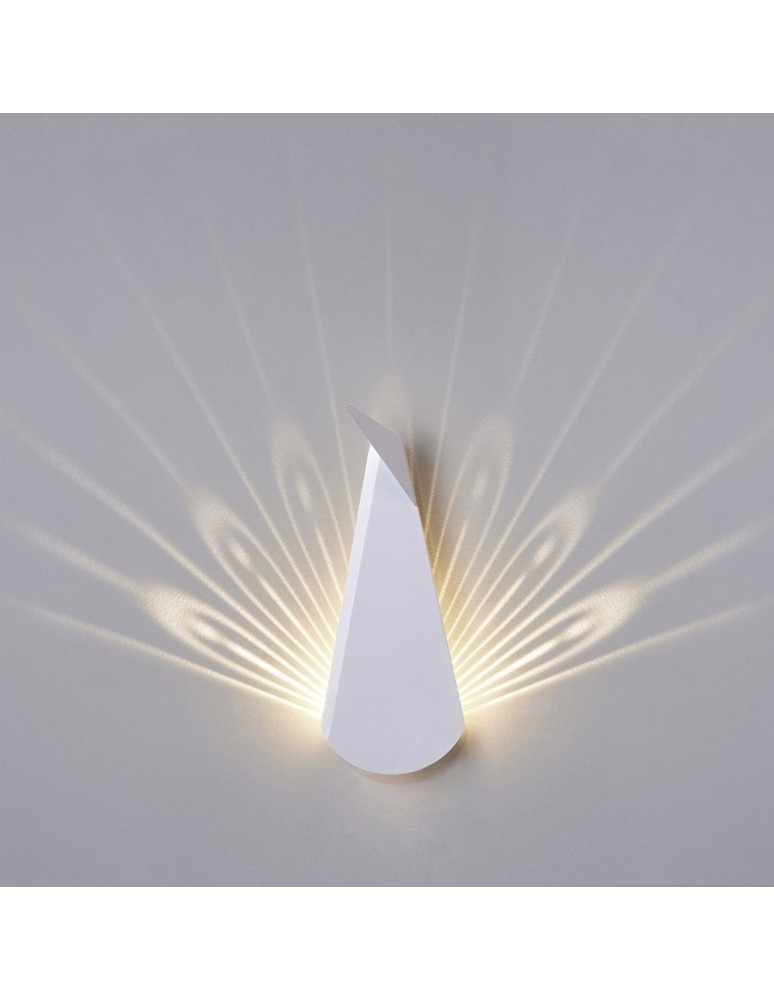 Abigali Kinkiet LED Paw Pawn Biały