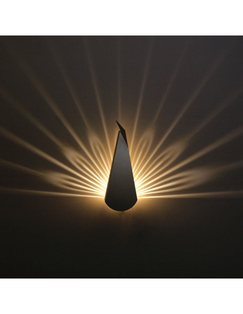 Wall lamps - Abigali LED Paw Pawn Wall lamp Black - product kolory-swiatla.pl 3