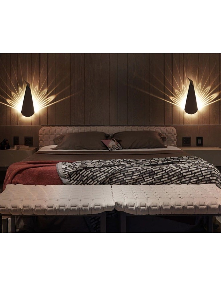 Abigali Kinkiet LED Paw Pawn Czarny