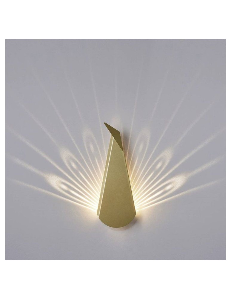 Abigali Kinkiet LED Paw Pawn Złoty