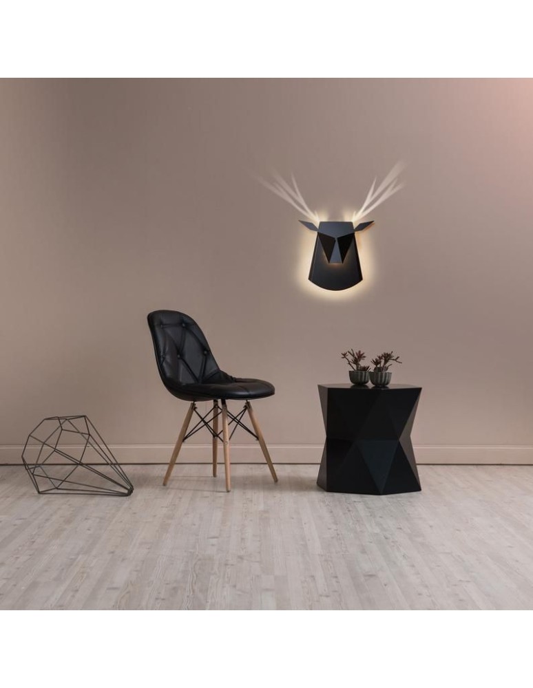 Wall lamps - Abigali LED Deer Wall lamp Black - product kolory-swiatla.pl 2