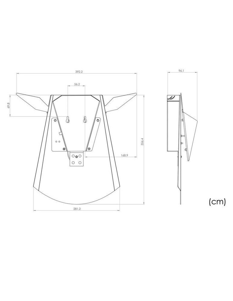 Abigali Kinkiet LED Jeleń Deer Czarny