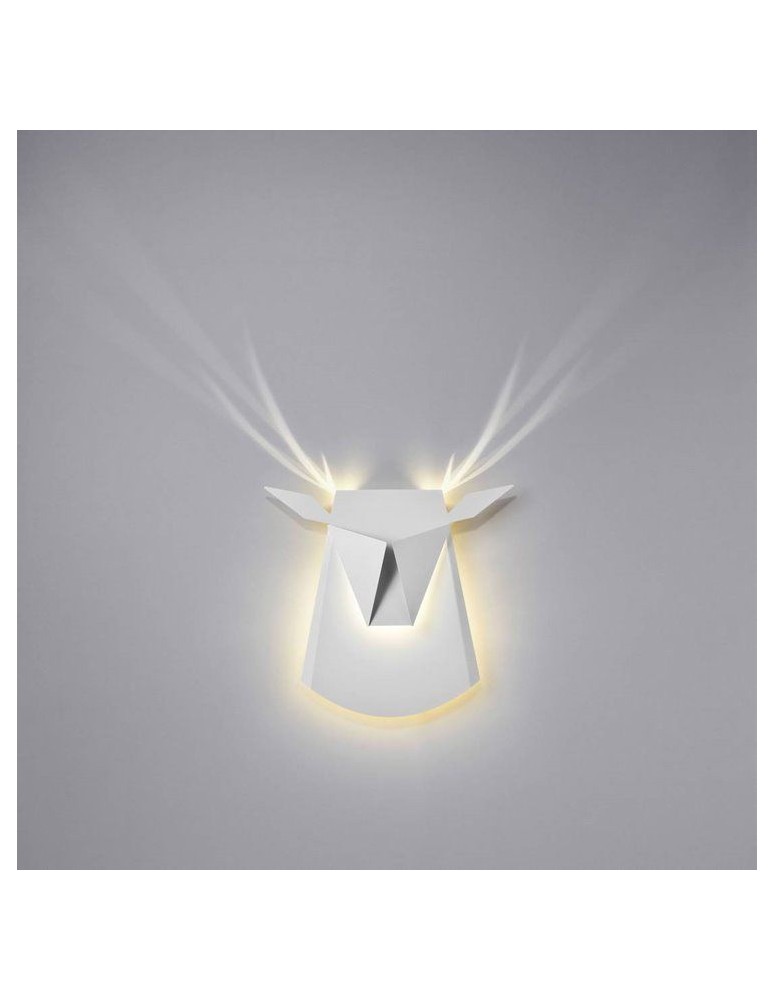 Abigali Kinkiet LED Jeleń Deer Biały