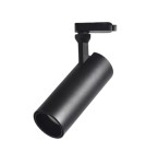 Lamps for 3-phase busbars - Abigali Posh Cree COB 12W 4000K CRI90+ 36° black 3-phase rail spotlight. - product 1