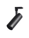 Abigali Posh Cree COB 12W 4000K CRI90+ 36° black 3-phase rail spotlight.