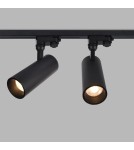 Lamps for 3-phase busbars - Abigali Posh Cree COB 12W 4000K CRI90+ 36° black 3-phase rail spotlight. - product 4