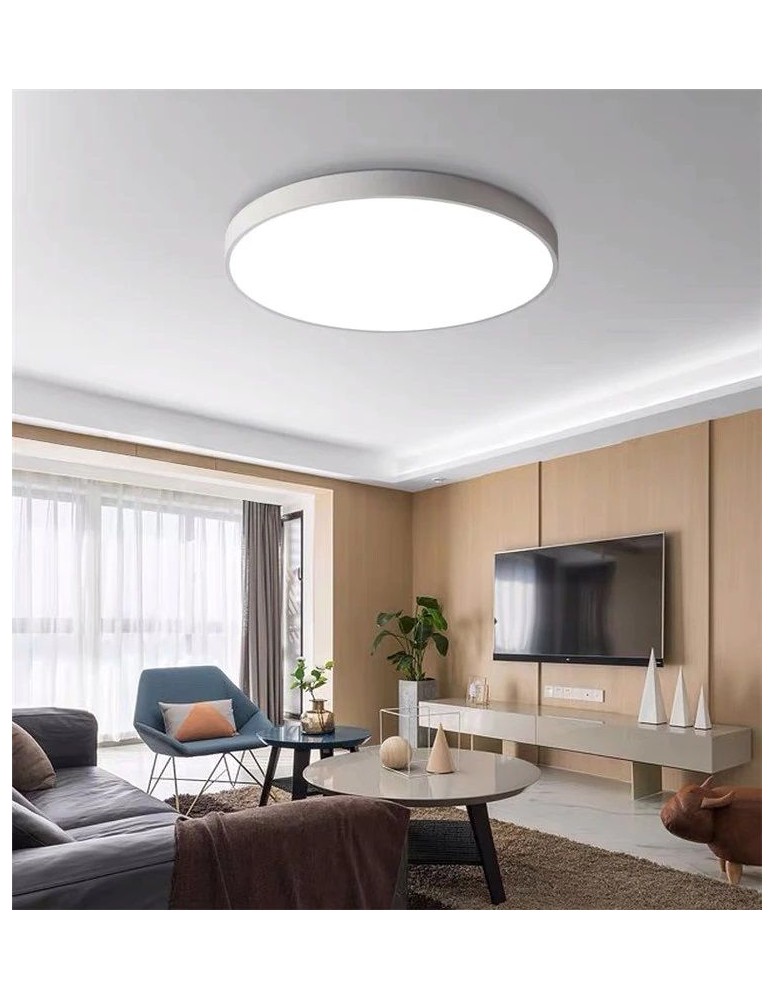 LED ceiling lamps - Abigali LED Plafon round white 300*50mm 20W 3000K - product kolory-swiatla.pl 2