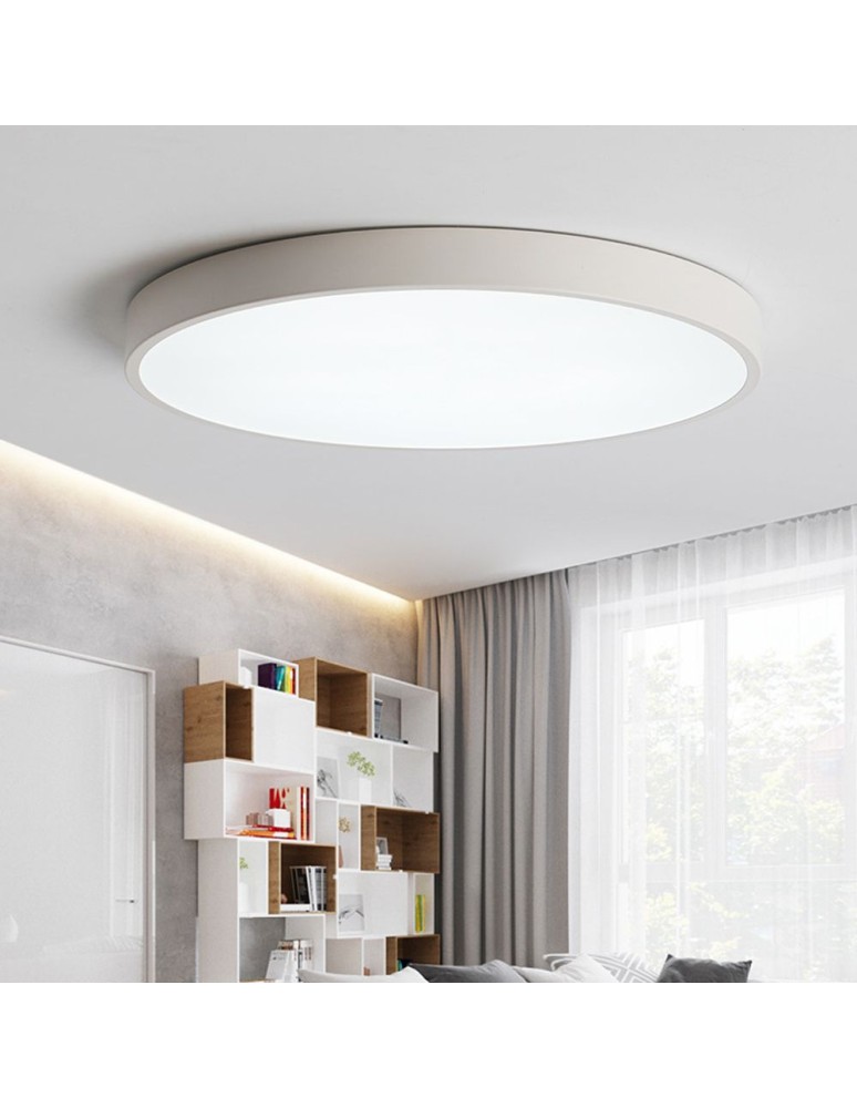 LED ceiling lamps - Abigali LED Plafon round white 300*50mm 20W 3000K - product kolory-swiatla.pl 7