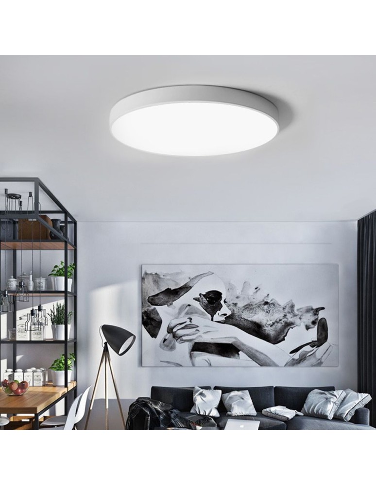 Abigali Plafon LED okrągły biały 300*50mm 20W 3000K