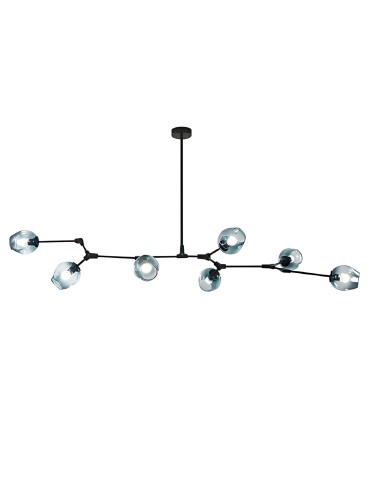 Abigali SMOKEY 9xE27 ceiling lamp