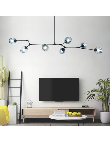 Abigali SMOKEY 9xE27 ceiling lamp - product 2