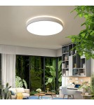 LED ceiling lamps - Abigali LED Plafon round white 600*65mm 60W 3000K - product 2