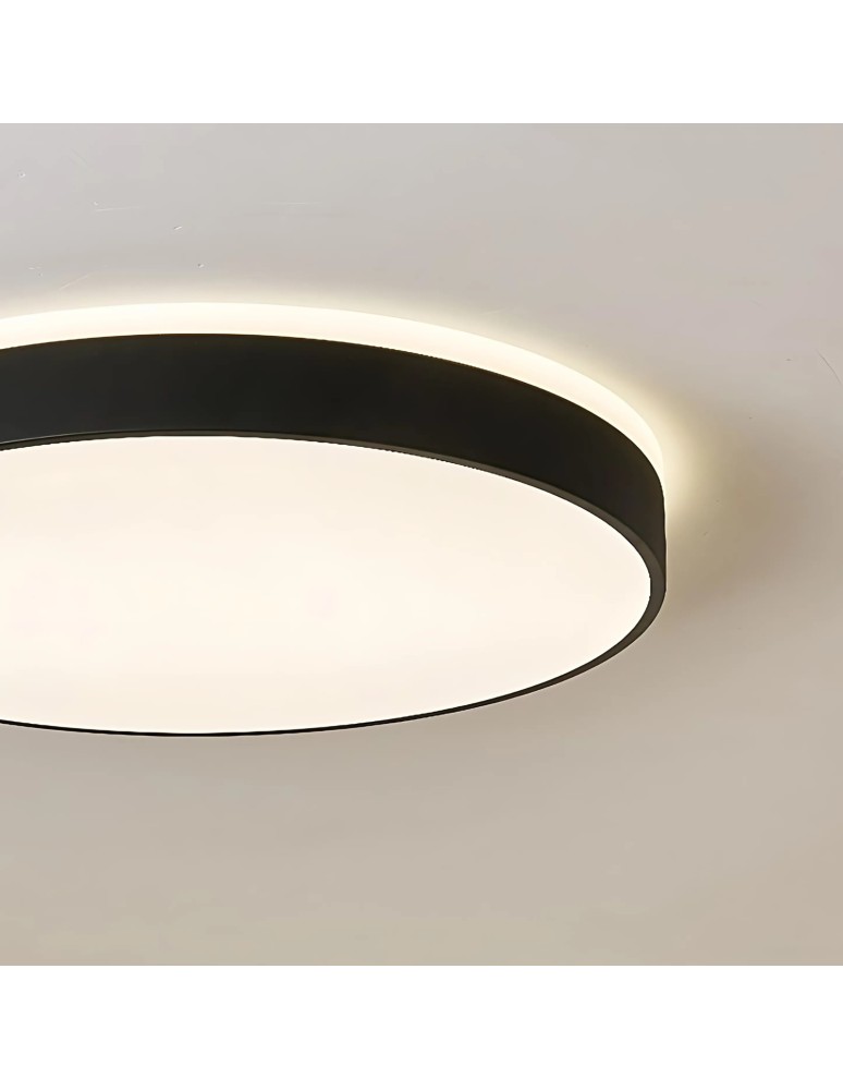 Abigali Plafon LED okrągły czarny 600*65mm 60W 3000K