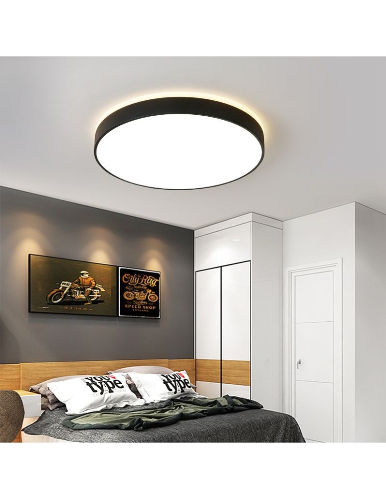 LED ceiling lamps - Abigali LED Plafon Round Black 600*65mm 60W 3000K - product kolory-swiatla.pl 4