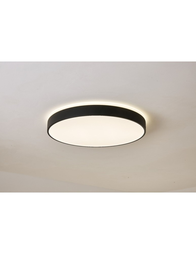 LED ceiling lamps - Abigali LED Plafon Round Black 600*65mm 60W 3000K - product kolory-swiatla.pl 6