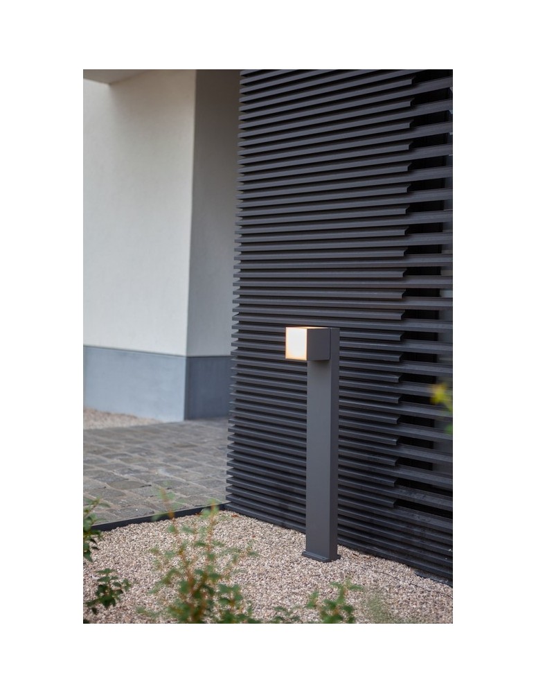 Standing garden lamps - Lutec CUBA Standing LED Gray 7193802118 - product kolory-swiatla.pl 6
