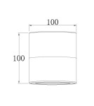 Abigali Oprawa natynkowa CRI90+ 20° 12W WW ściemnialna