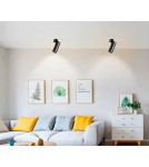 Abigali Oprawa nastropowa 12W 3000K CRI90+ 24st Czarna Ściemnialna