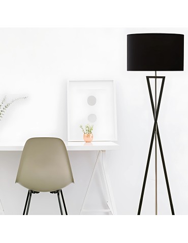 Abigali Lampa podłogowa Sand Glass czarna - produkt 2