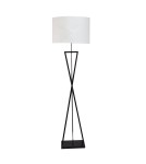 Abigali Lampa podłogowa Sand Glass biała