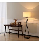 Abigali Lampa podłogowa Sand Glass biała